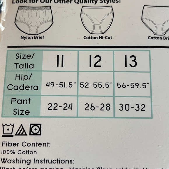 Kmart PINK Briefs Underwear Womens Plus Sz 13 Cotton 5 Pack Blue Purple Polka Do - Picture 11 of 14